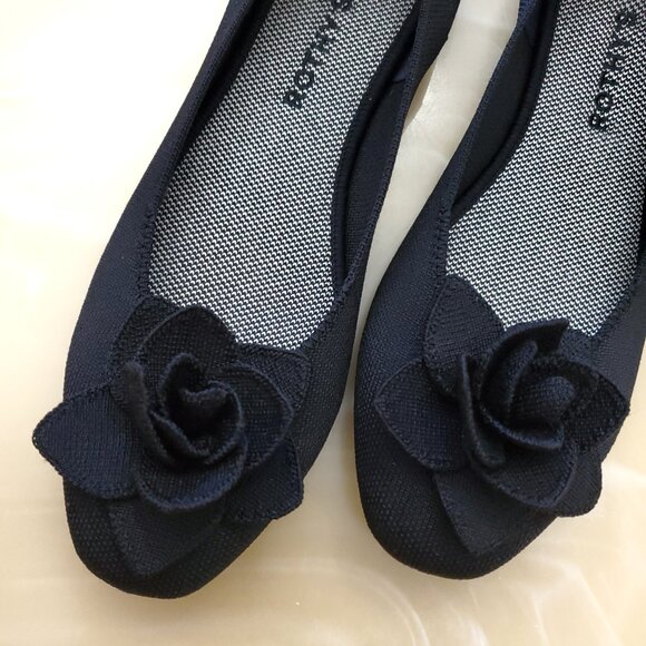 Rothy's The Petal Square Women's Slip On Flat in Black Size 12 - Picture 3 of 12